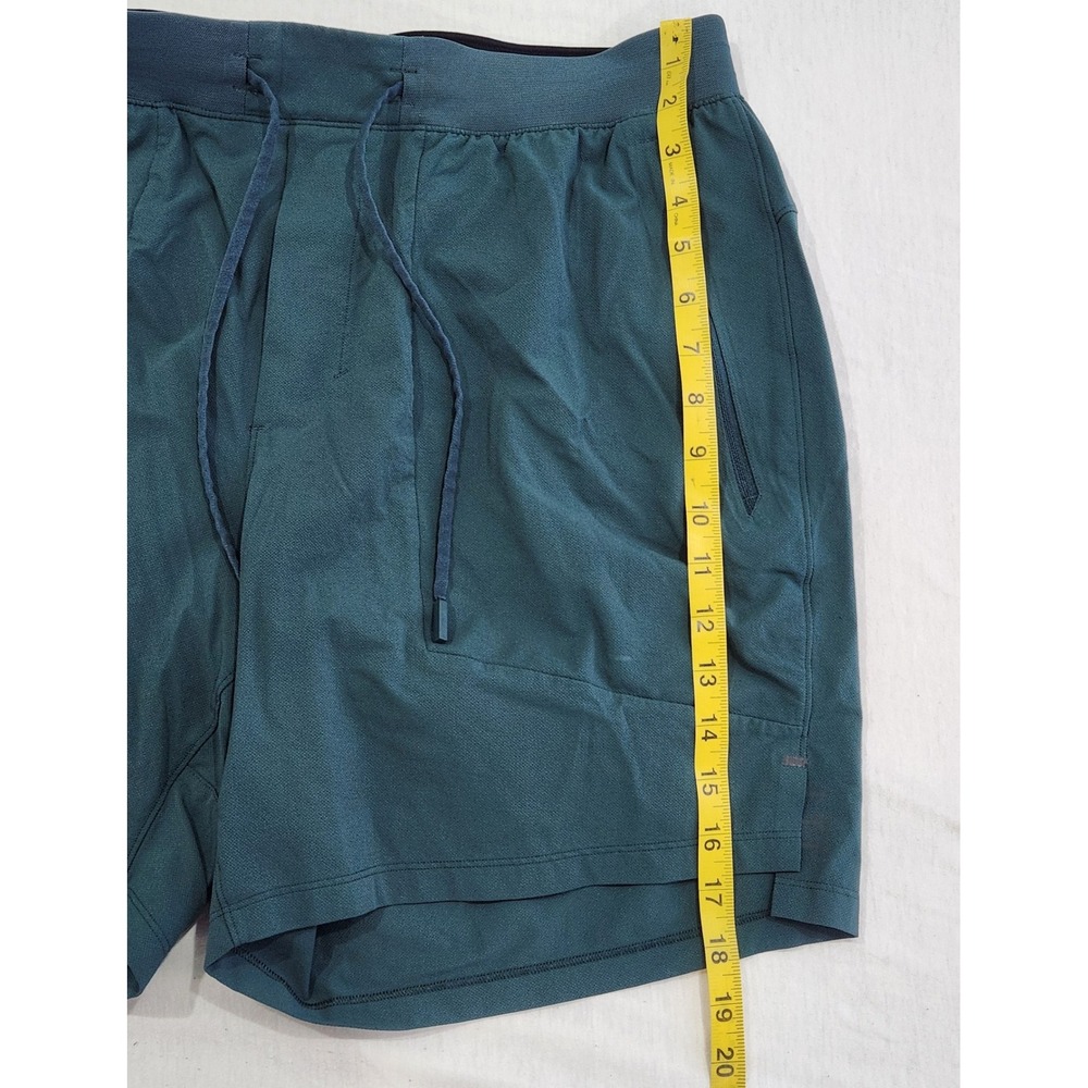 Lululemon Pace Breaker 7 Inch Shorts Mens Teal Green  Running Training XL - Picture 5 of 6